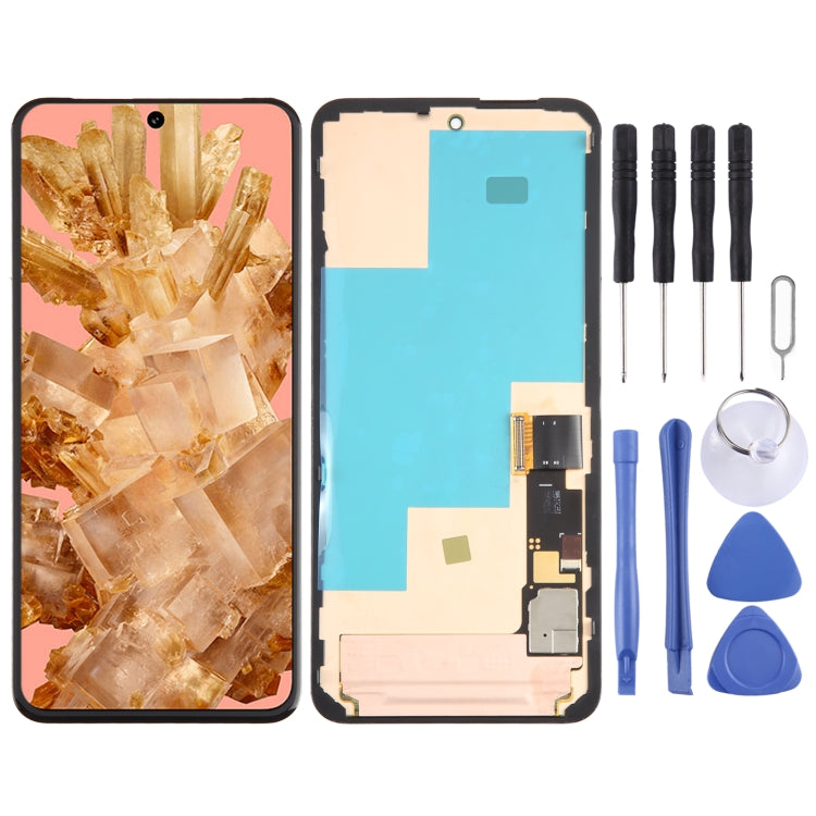 For Google Pixel 8 GKWS6 G9BQD Original LCD Screen With Digitizer Full Assembly with Frame, For Google Pixel 8