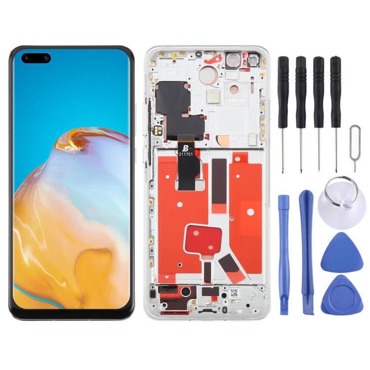 For Huawei P40 Pro TFT LCD Screen Digitizer Full Assembly with Frame, Not Supporting Fingerprint Identification, For Huawei P40 Pro(TFT)