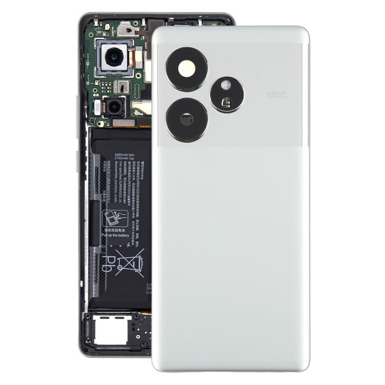 For Realme GT 6 Global Original Back Cover with Camera Lens Cover, For Realme GT 6 Global(Original with Camera Cover), For Realme GT 6(Original)
