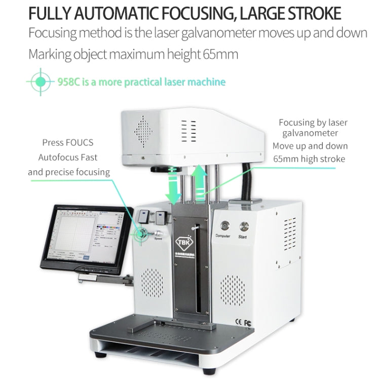 TBK-958C Automatic Laser Marking Screen Separater Repair Machine, TBK-958C
