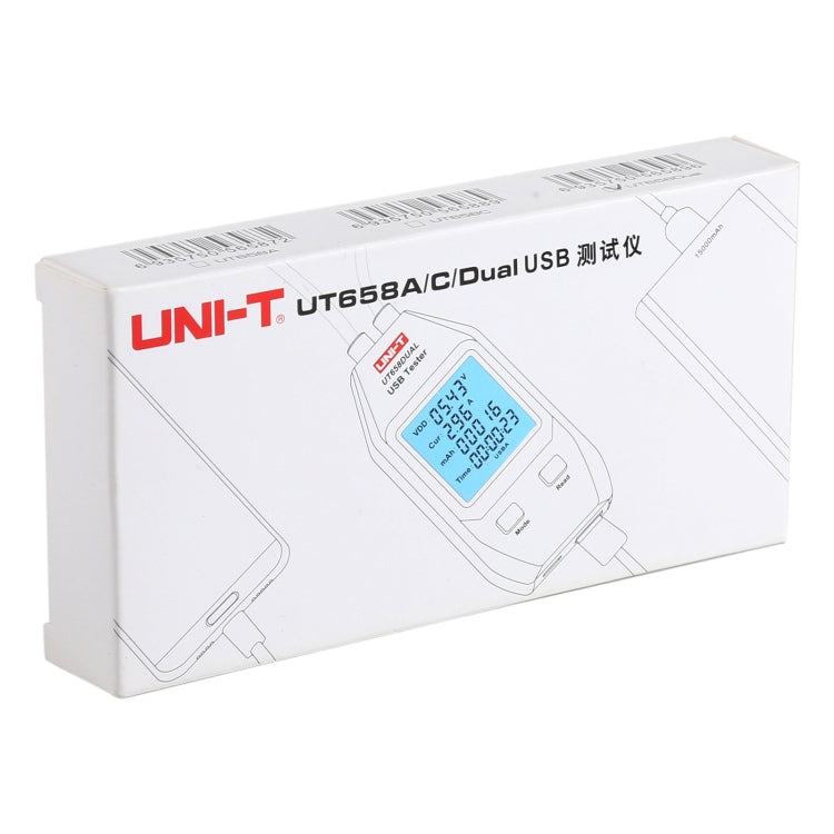 UNI-T USB Voltmeter Ammeter Tester UT658DUAL, UT658DUAL