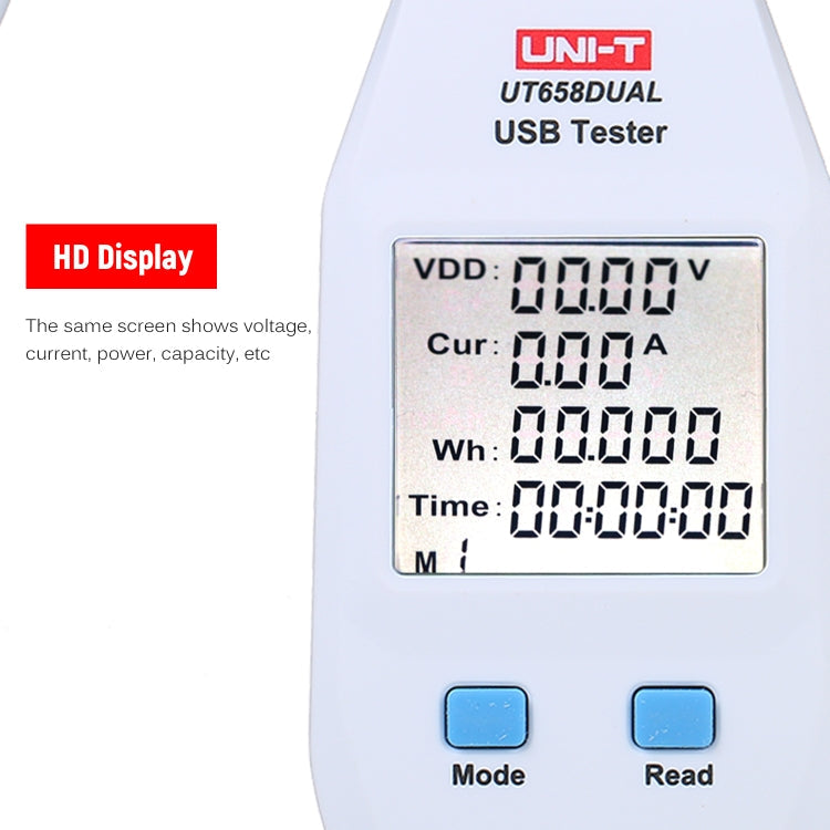 UNI-T USB Voltmeter Ammeter Tester UT658DUAL, UT658DUAL