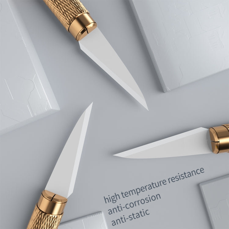 Mijing 3 in1 Antistatic Ceramic Knife Set, 3 in1
