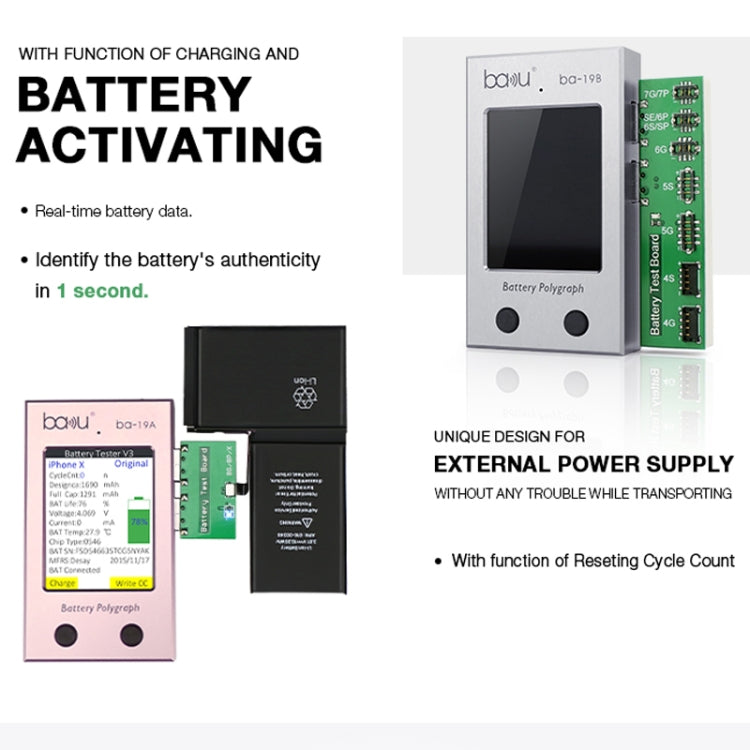 BAKU BA-19B Battery Polygraph for iPhone Battery, BA-19B