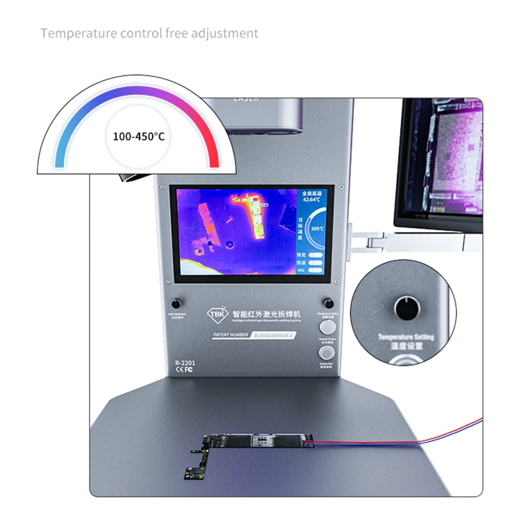 TBK R2201 Intelligent Thermal Infrared Imager Analyzer with Microscope, UK Plug, TBK R2201(UK Plug), TBK R2201(US Plug), TBK R2201(EU Plug), TBK R2201(AU Plug)