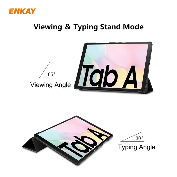 ENKAY ENK-8009 For Samsung Galaxy Tab A7 10.4 2020 T500 / T505 PU Leather + Plastic Smart Case with Three-folding Holder, For Samsung Galaxy Tab A7 10.4 2020 T500