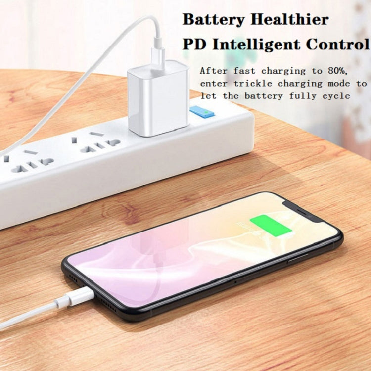SDC-20W 2 in 1 PD 20W USB-C / Type-C Travel Charger + 3A PD3.0 USB-C / Type-C to 8 Pin Fast Charge Data Cable Set, Cable Length: 1m,, US Plug, EU Plug, UK Plug