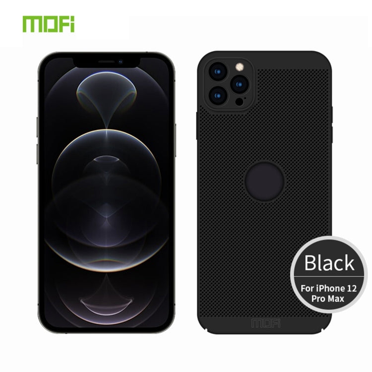 MOFi Honeycomb Texture Breathable PC Shockproof Protective Back Cover Case, For iPhone 12 Pro Max
