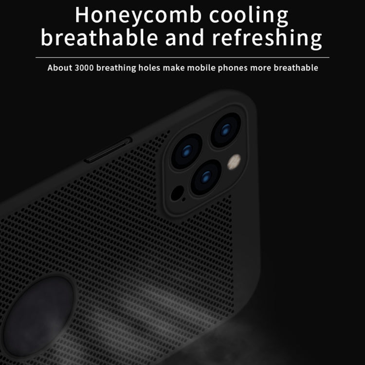 MOFi Honeycomb Texture Breathable PC Shockproof Protective Back Cover Case, For iPhone 12 Pro Max