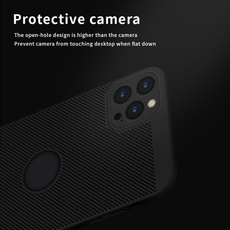 MOFi Honeycomb Texture Breathable PC Shockproof Protective Back Cover Case, For iPhone 12 Pro Max