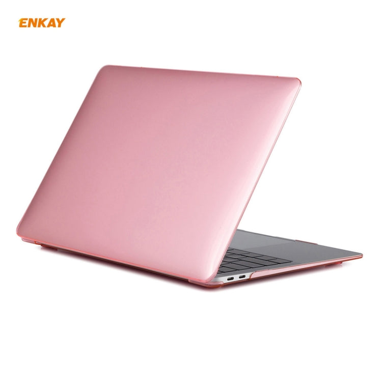 ENKAY 3 in 1 Crystal Laptop Protective Case + US Version TPU Keyboard Film + Anti-dust Plugs Set for MacBook Air 13.3 inch A1932 (2018), For MacBook Air 13.3 inch A1932 (2018)