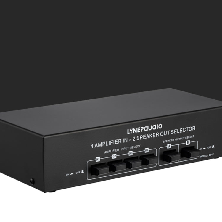 4 Input 2 Output Power Amplifier And Speaker Switcher Speaker Switch Splitter Comparator 300W Per Channel Without Loss Of Sound Quality, 4 In 2 Out
