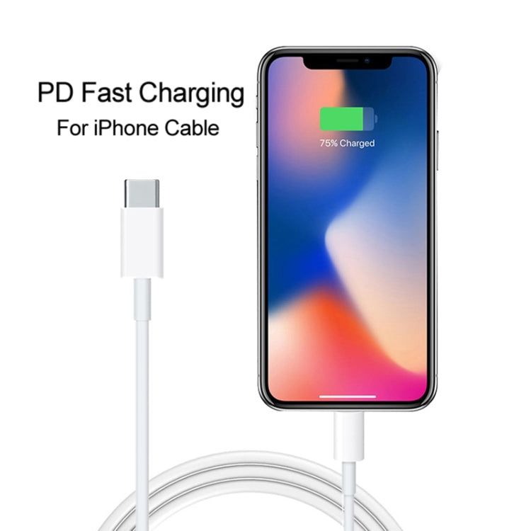 A2344 20W PD 3.0 Type-C / USB-C Folding Travel Charger + USB-C / Type-C to 8 Pin Fast Charging Data Cable Set, UK Plug, Length: 2m, 20W 8 Pin Length: 2m
