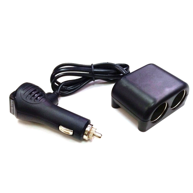 Cigarette Lighter Adapter 2 Socket Cigarette Lighter Splitter with LED Voltage Display USB Car Charger Adapter, 2 Socket