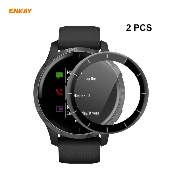 2 PCS ENKAY Hat-Prince 3D Full Screen Soft PC Edge + PMMA HD Screen Protector Film, For Venu 2 / Vivoactive 4 45mm (2 PCS), For Garmin Venu 2S / Vivoactive 4S 40mm (2 PCS), For Redmi Watch (2 PCS), For Huawei B6 (2 PCS)                                 ...