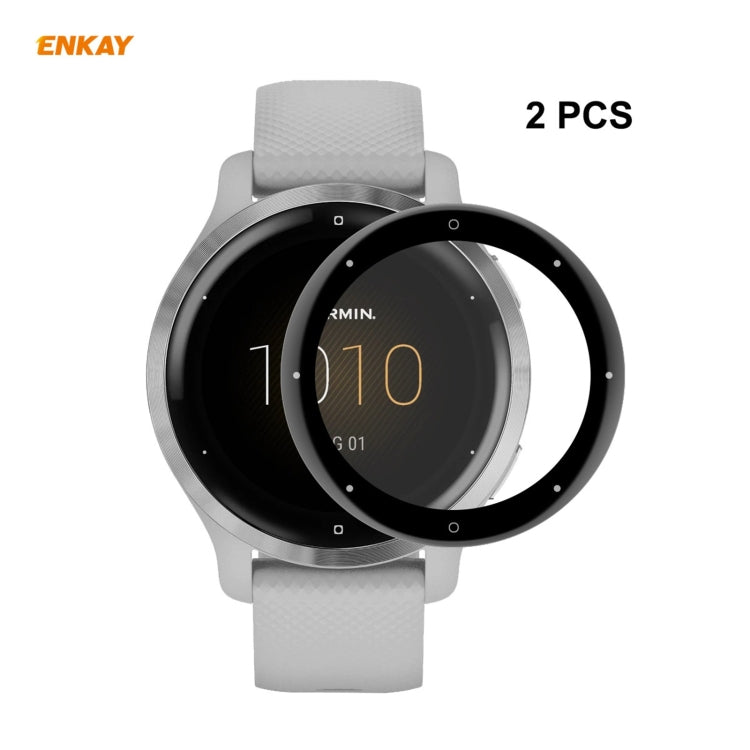 2 PCS ENKAY Hat-Prince 3D Full Screen Soft PC Edge + PMMA HD Screen Protector Film, For Venu 2 / Vivoactive 4 45mm (2 PCS), For Garmin Venu 2S / Vivoactive 4S 40mm (2 PCS), For Redmi Watch (2 PCS), For Huawei B6 (2 PCS)                                 ...