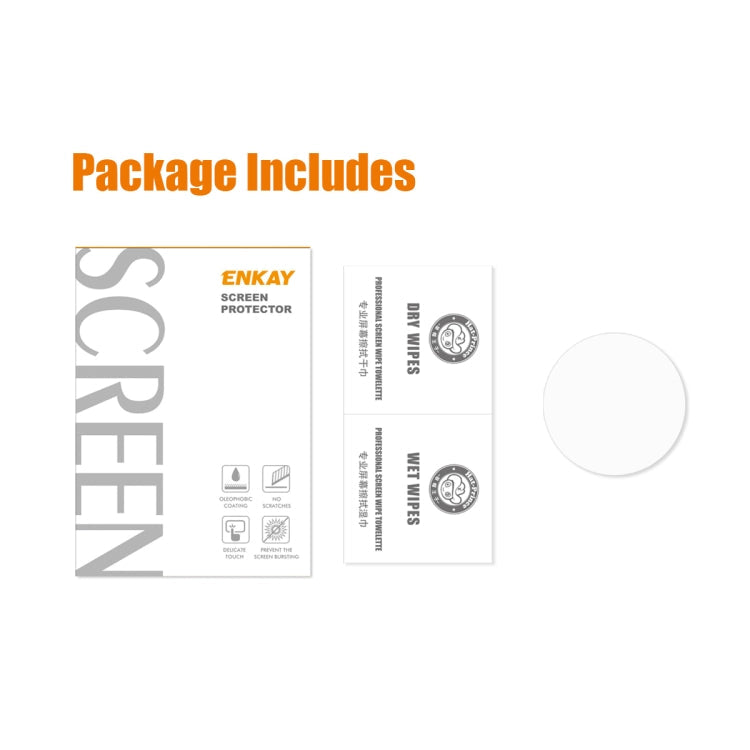 For Samsung Galaxy Watch4 44mm ENKAY Hat-Prince 0.2mm 9H 2.15D Curved Edge Tempered Glass Screen Protector Watch Film, 1 PCS, 2 PCS, 5 PCS, 10 PCS