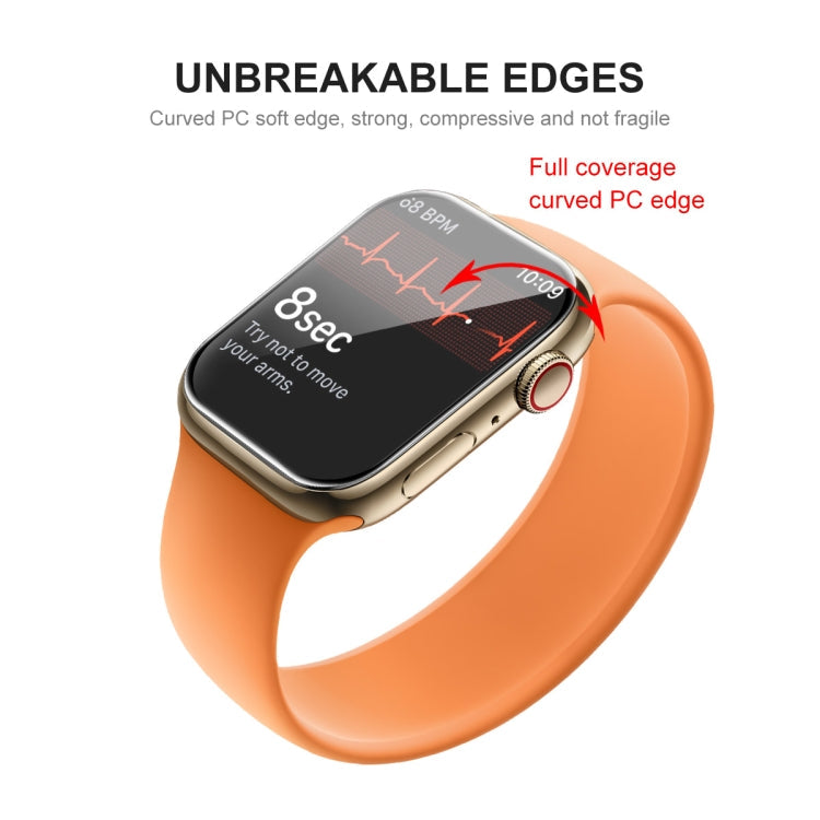 ENKAY Hat-Prince 3D Full Coverage Soft PC Edge + PMMA HD Screen Protector Film For Apple Watch Series 9 / 8 / 7 45mm, 1 PCS, 2 PCS, 5 PCS, 10 PCS