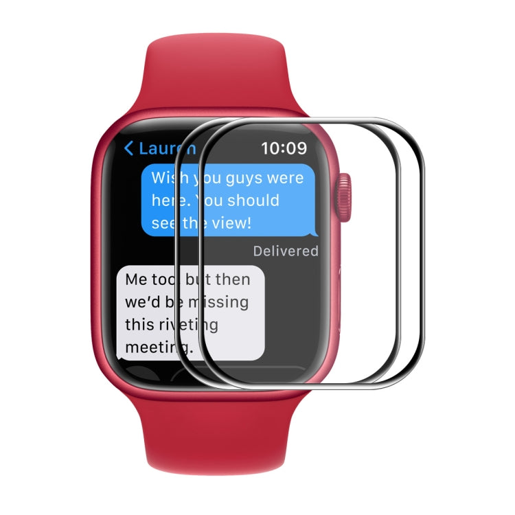 ENKAY Hat-Prince 3D Full Coverage Soft PC Edge + PMMA HD Screen Protector Film For Apple Watch Series 9 / 8 / 7 45mm, 1 PCS, 2 PCS, 5 PCS, 10 PCS