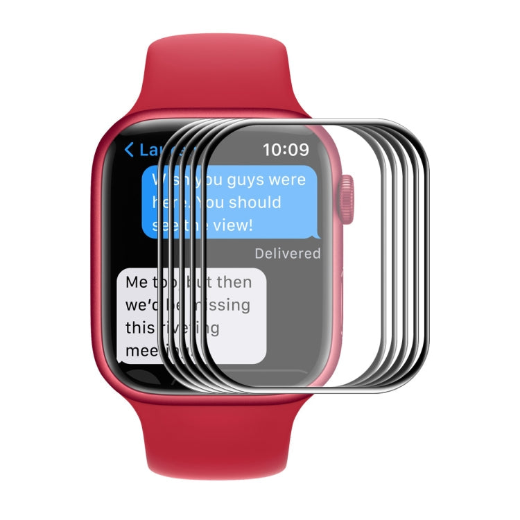 ENKAY Hat-Prince 3D Full Coverage Soft PC Edge + PMMA HD Screen Protector Film For Apple Watch Series 9 / 8 / 7 45mm, 1 PCS, 2 PCS, 5 PCS, 10 PCS