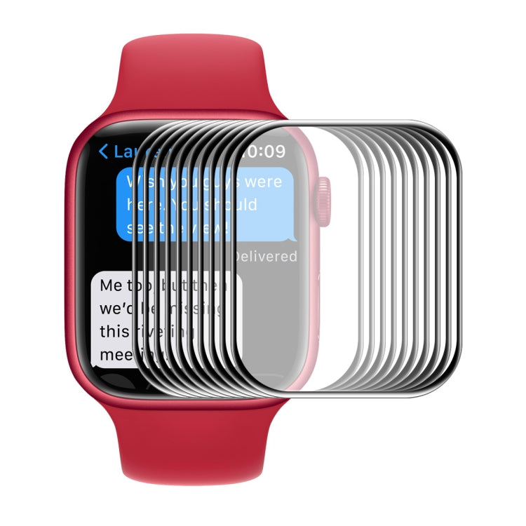 ENKAY Hat-Prince 3D Full Coverage Soft PC Edge + PMMA HD Screen Protector Film For Apple Watch Series 9 / 8 / 7 45mm, 1 PCS, 2 PCS, 5 PCS, 10 PCS