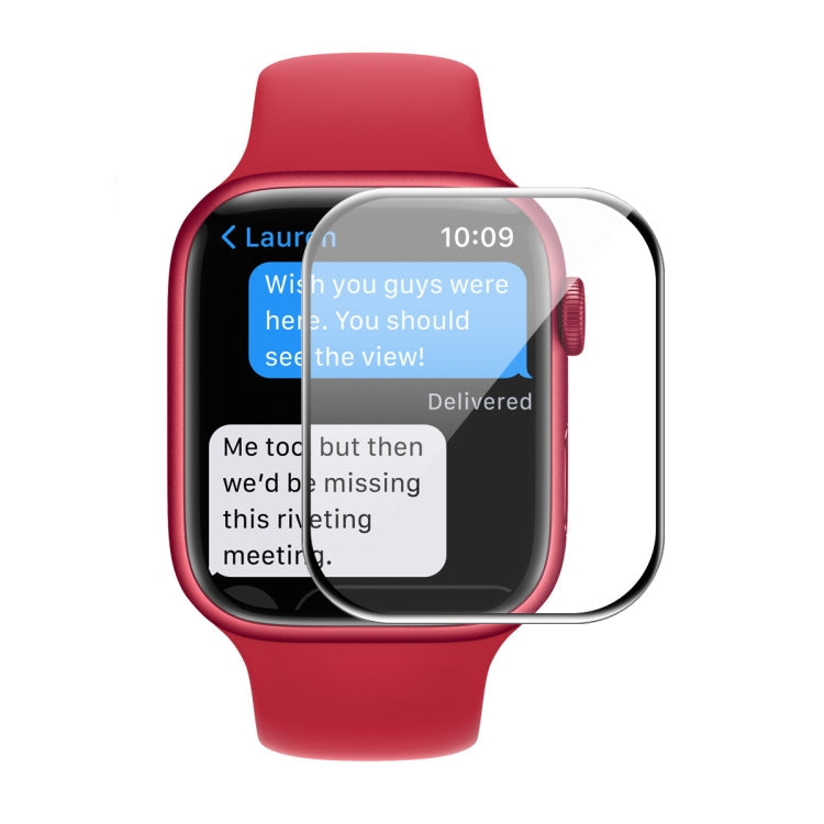 For Apple Watch Series 9 / 8 / 7 41mm ENKAY Hat-Prince 3D Full Coverage Soft PC Edge + PMMA HD Screen Protector Film, 1 PC, 2 PCS, 5 PCS, 10 PCS