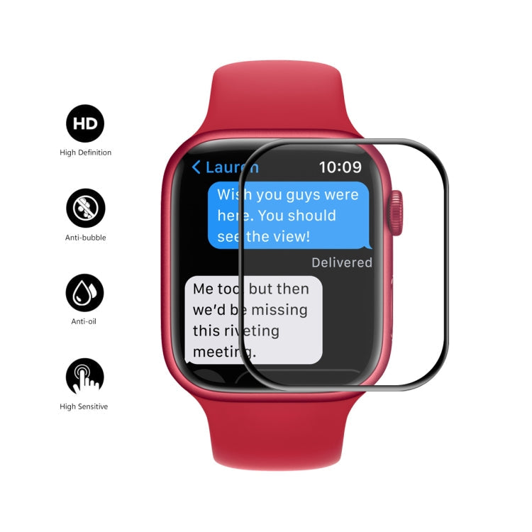ENKAY Hat-Prince Case Friendly 3D Full Screen PET Curved Hot Bending HD Screen Protector Film For Apple Watch Series 9 / 8 / 7 41mm, 1 PC For Apple Watch Series 7 41mm, 2 PCS For Apple Watch Series 7 41mm, 5 PCS For Apple Watch Series 7 41mm           ...
