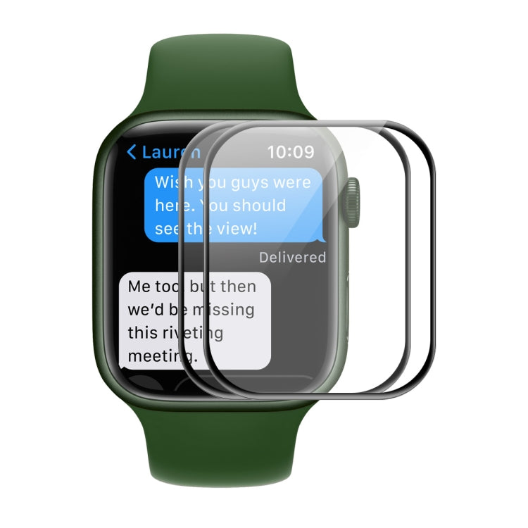 ENKAY Hat-Prince Case Friendly 3D Full Screen PET Curved Hot Bending HD Film For Apple Watch Series 9 / 8 / 7 45mm, 1 PC For Apple Watch Series 7 45mm, 2 PCS For Apple Watch Series 7 45mm, 5 PCS For Apple Watch Series 7 45mm                            ...