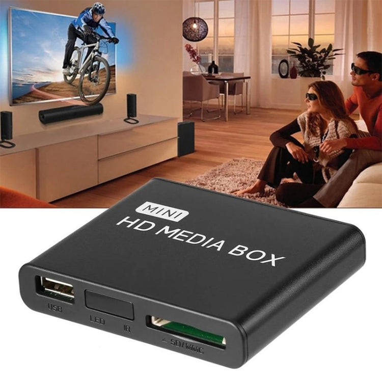 X9 Mini HD HDD Multimedia Player 4K Video Loop USB External Media Player AD Player, US Plug, EU Plug