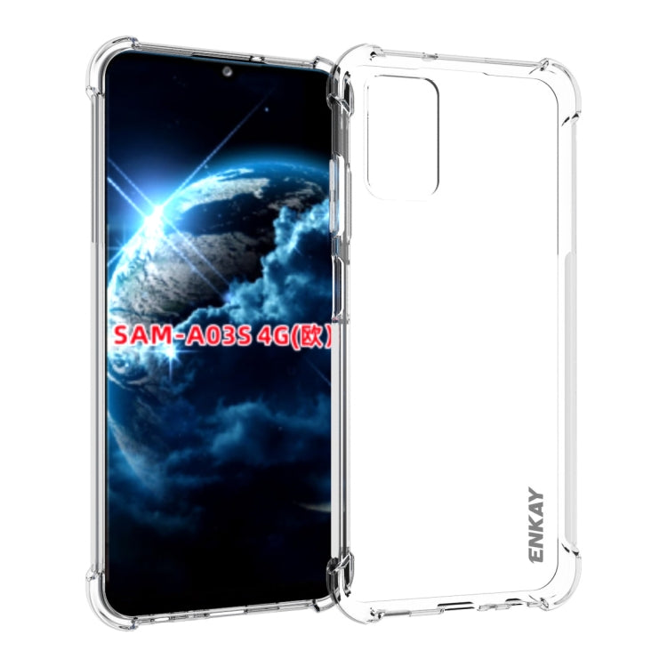 ENKAY Transparent TPU Shockproof Case, For Samsung Galaxy A03 4G 164mm, For Samsung Galaxy A03 4G 166mm, For Samsung Galaxy A03s 4G EU Version, For Samsung Galaxy A13 5G, For Samsung Galaxy M52 5G, For Samsung Galaxy S22 5G, For Samsung Galaxy S22+ 5G ...