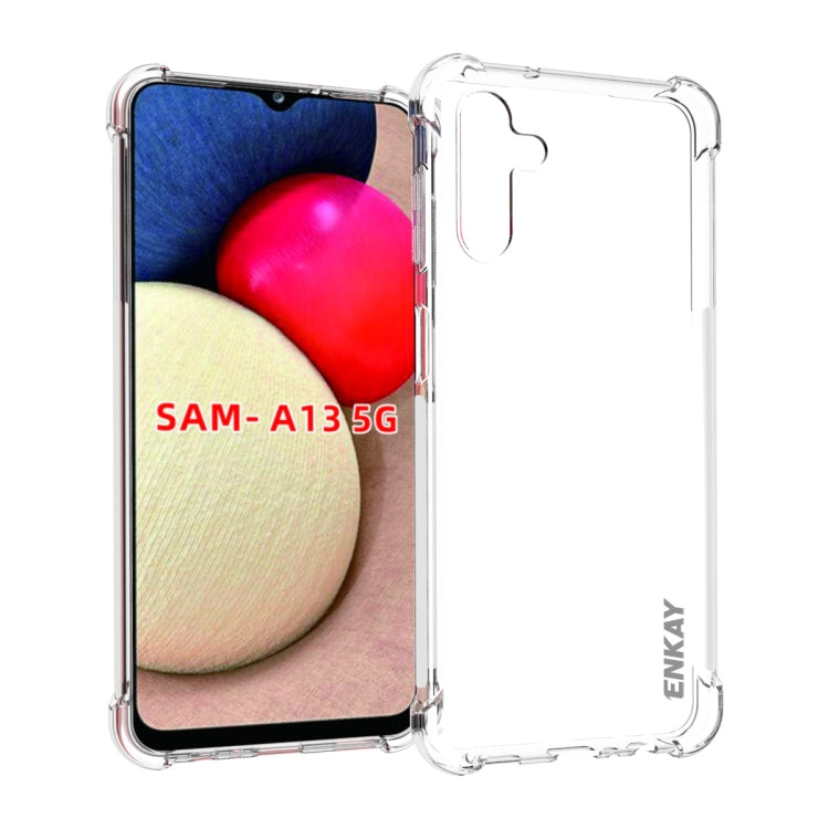 ENKAY Transparent TPU Shockproof Case, For Samsung Galaxy A03 4G 164mm, For Samsung Galaxy A03 4G 166mm, For Samsung Galaxy A03s 4G EU Version, For Samsung Galaxy A13 5G, For Samsung Galaxy M52 5G, For Samsung Galaxy S22 5G, For Samsung Galaxy S22+ 5G ...