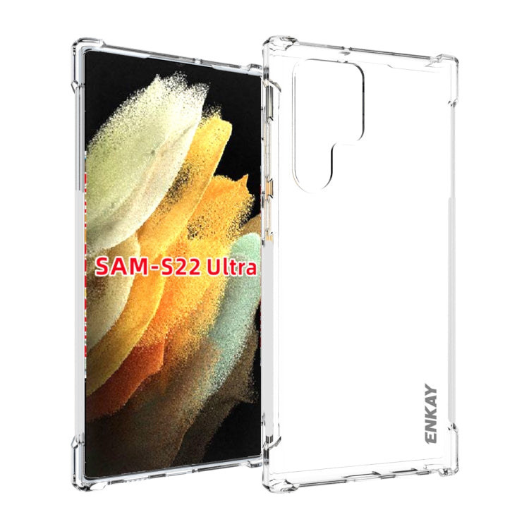 ENKAY Transparent TPU Shockproof Case, For Samsung Galaxy A03 4G 164mm, For Samsung Galaxy A03 4G 166mm, For Samsung Galaxy A03s 4G EU Version, For Samsung Galaxy A13 5G, For Samsung Galaxy M52 5G, For Samsung Galaxy S22 5G, For Samsung Galaxy S22+ 5G ...