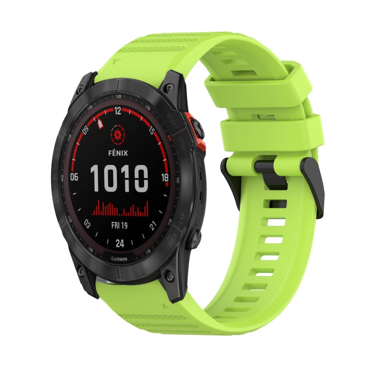 26mm Horizontal Texture Silicone Watch Band with Removal Tool, For Garmin Fenix 7X, For Garmin Fenix 7X Solar, For Garmin Tactix Delta
