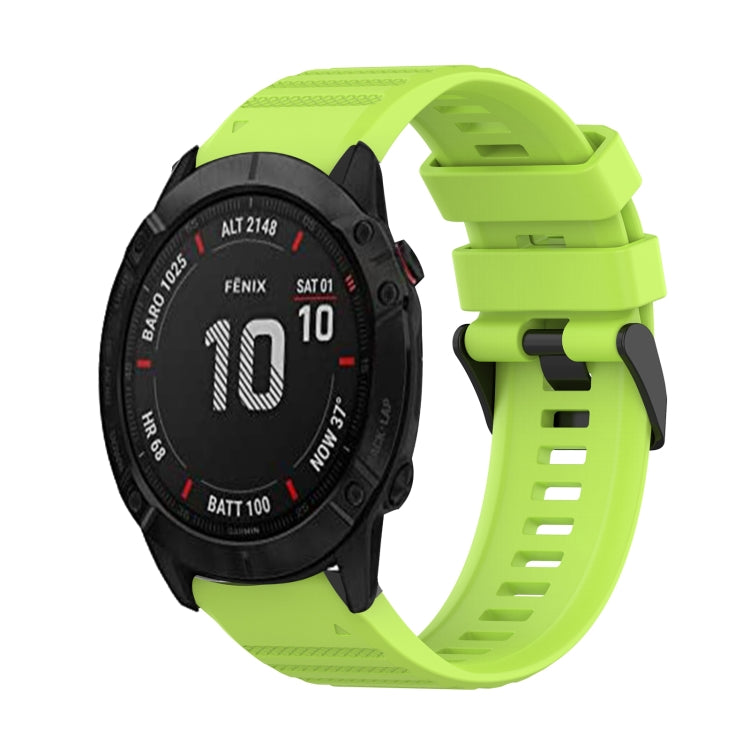 26mm Horizontal Texture Silicone Watch Band with Removal Tool, For Garmin Enduro, For Garmin Fenix 6X, For Garmin Fenix 6X Pro