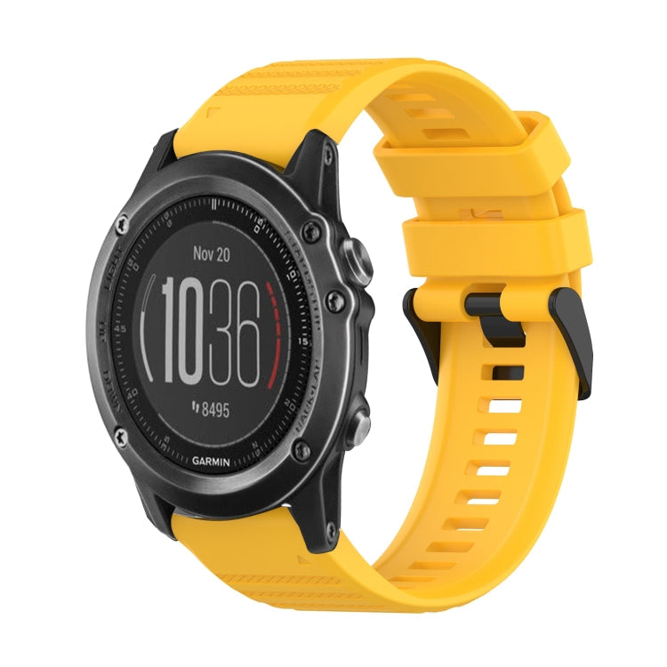 26mm Horizontal Texture Silicone Watch Band with Removal Tool, For Garmin Fenix 3, For Garmin Fenix 3 HR, For Garmin Fenix 3 Sapphire