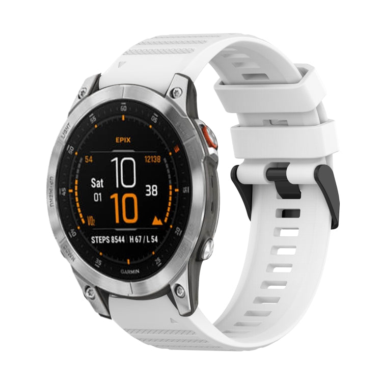 22mm Horizontal Texture Silicone Watch Band with Removal Tool, For Garmin Epix Gen 2, For Garmin Approach S62, For Garmin Fenix 6 GPS