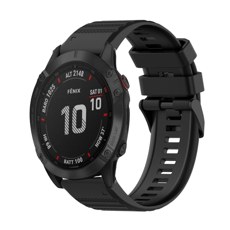 22mm Horizontal Texture Silicone Watch Band with Removal Tool, For Garmin Epix Gen 2, For Garmin Approach S62, For Garmin Fenix 6 GPS