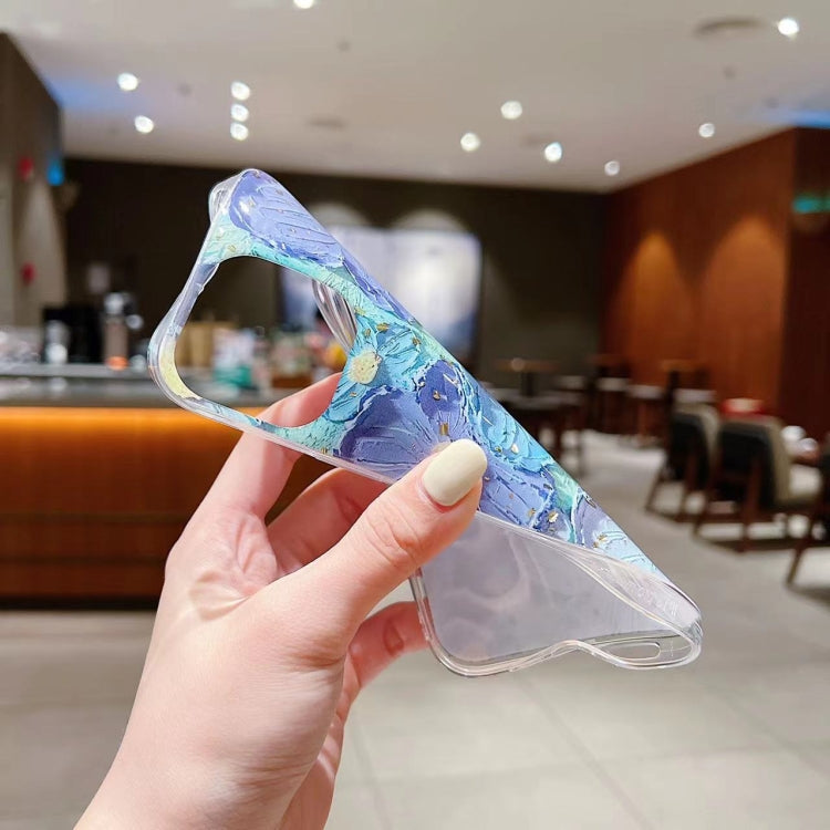 Gold Foil Oil Painting Epoxy TPU Phone Case, For iPhone 12 Pro Max, For iPhone 12 Pro, For iPhone 12, For iPhone 12 mini