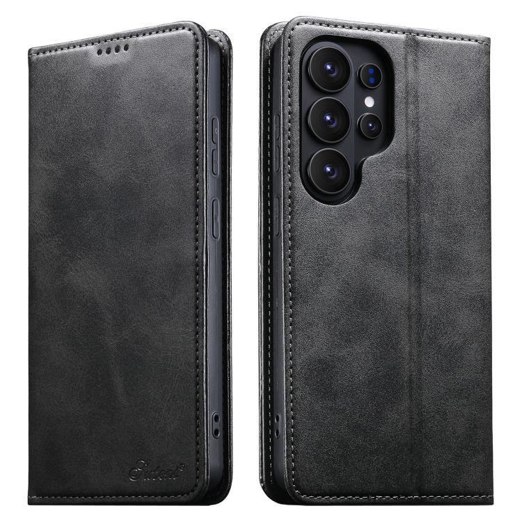 Suteni Calf Texture Horizontal Flip Leather Phone Case, For Samsung Galaxy S26+ 5G, For Samsung Galaxy S26 Ultra 5G, For Samsung Galaxy S26 5G, For Samsung Galaxy S25 5G, For Samsung Galaxy S25+ 5G, For Samsung Galaxy S25 Ultra 5G