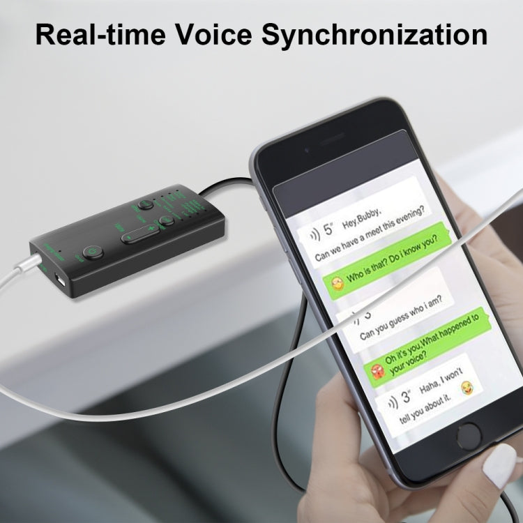 M1 Portable Mini Voice Changing Modulator with Adjustable Voice Functions & Phone Computer & Sound Card & Mic Tool, M1
