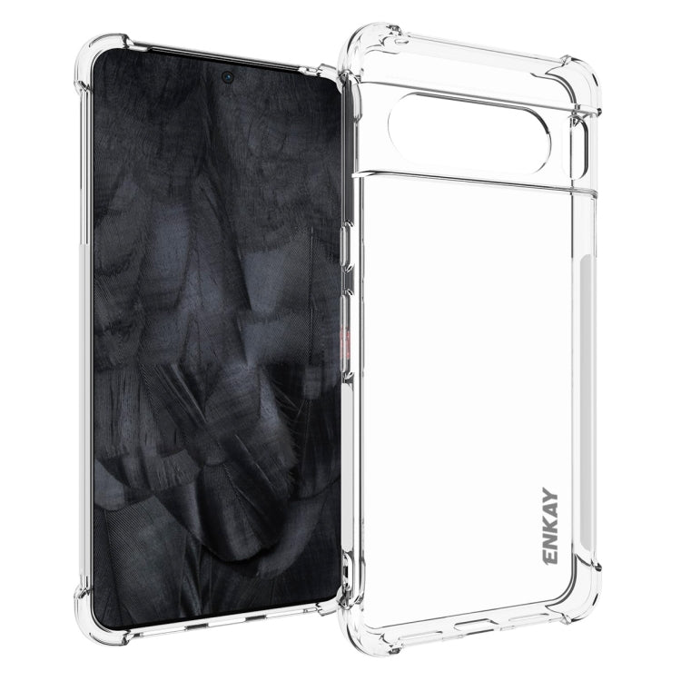 ENKAY Hat-Prince Transparent TPU Shockproof Phone Case, For Google Pixel 11 Pro XL, For Google Pixel 11, For Google Pixel 11 Pro, For Google Pixel 10a, For Google Pixel 9a, For Google Pixel 9 Pro, For Google Pixel 9, For Google Pixel 8a                ...