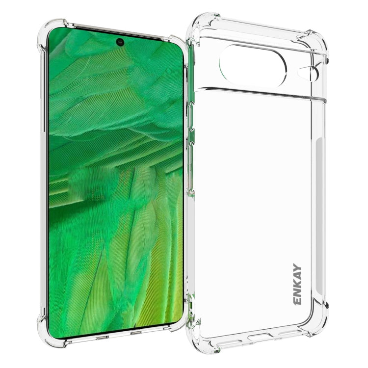 ENKAY Hat-Prince Transparent TPU Shockproof Phone Case, For Google Pixel 11 Pro XL, For Google Pixel 11, For Google Pixel 11 Pro, For Google Pixel 10a, For Google Pixel 9a, For Google Pixel 9 Pro, For Google Pixel 9, For Google Pixel 8a                ...