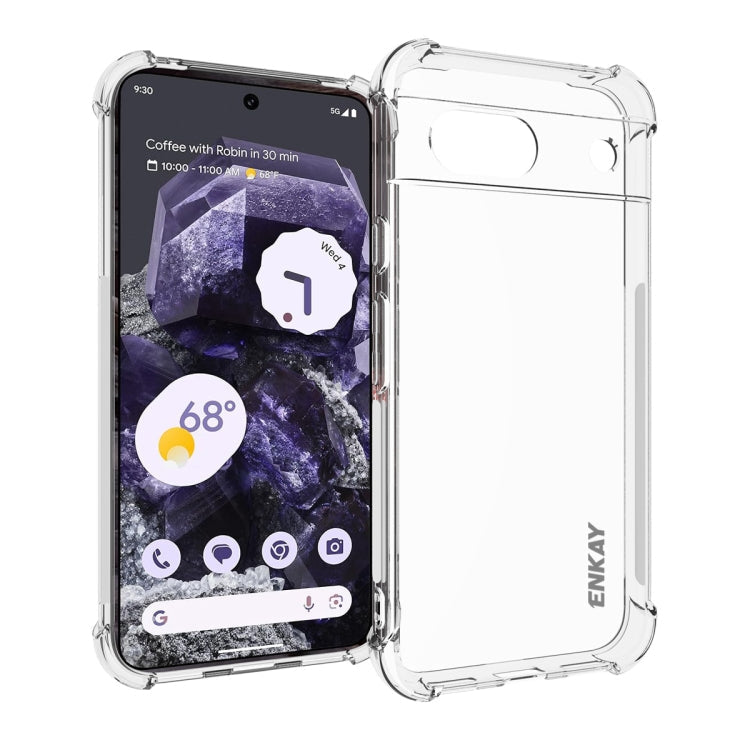 ENKAY Hat-Prince Transparent TPU Shockproof Phone Case, For Google Pixel 11 Pro XL, For Google Pixel 11, For Google Pixel 11 Pro, For Google Pixel 10a, For Google Pixel 9a, For Google Pixel 9 Pro, For Google Pixel 9, For Google Pixel 8a                ...