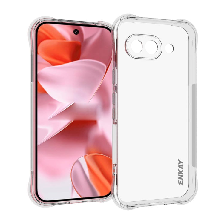ENKAY Hat-Prince Transparent TPU Shockproof Phone Case, For Google Pixel 11 Pro XL, For Google Pixel 11, For Google Pixel 11 Pro, For Google Pixel 10a, For Google Pixel 9a, For Google Pixel 9 Pro, For Google Pixel 9, For Google Pixel 8a                ...