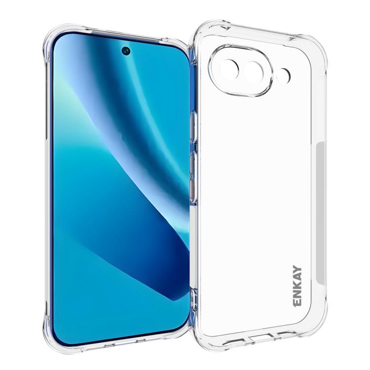 ENKAY Hat-Prince Transparent TPU Shockproof Phone Case, For Google Pixel 11 Pro XL, For Google Pixel 11, For Google Pixel 11 Pro, For Google Pixel 10a, For Google Pixel 9a, For Google Pixel 9 Pro, For Google Pixel 9, For Google Pixel 8a                ...