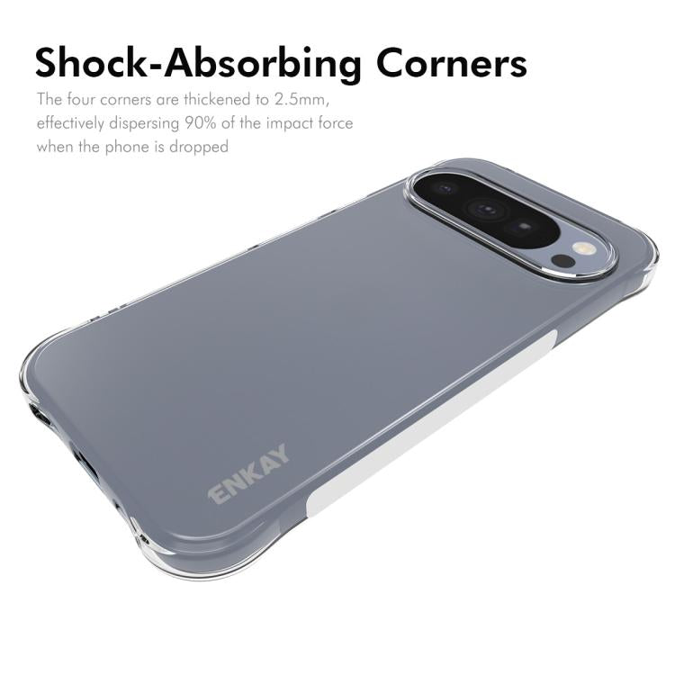 ENKAY Hat-Prince Transparent TPU Shockproof Phone Case, For Google Pixel 11 Pro XL, For Google Pixel 11, For Google Pixel 11 Pro, For Google Pixel 10a, For Google Pixel 9a, For Google Pixel 9 Pro, For Google Pixel 9, For Google Pixel 8a                ...