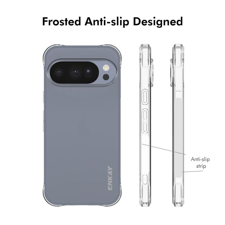 ENKAY Hat-Prince Transparent TPU Shockproof Phone Case, For Google Pixel 11 Pro XL, For Google Pixel 11, For Google Pixel 11 Pro, For Google Pixel 10a, For Google Pixel 9a, For Google Pixel 9 Pro, For Google Pixel 9, For Google Pixel 8a                ...