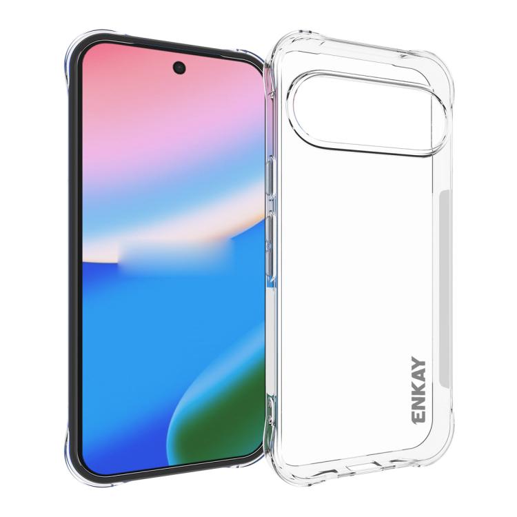 ENKAY Hat-Prince Transparent TPU Shockproof Phone Case, For Google Pixel 11 Pro XL, For Google Pixel 11, For Google Pixel 11 Pro, For Google Pixel 10a, For Google Pixel 9a, For Google Pixel 9 Pro, For Google Pixel 9, For Google Pixel 8a                ...
