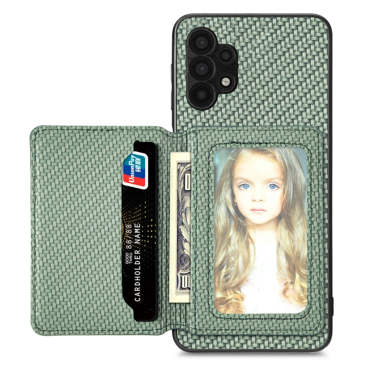 Carbon Fiber Magnetic Card Wallet Bag Phone Case, For Xiaomi Poco X4 Pro 5G, For Xiaomi Poco X5 Pro 5G, For Samsung Galaxy A22 5G, For Samsung Galaxy A32 5G