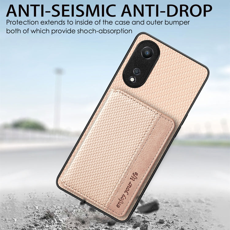 Carbon Fiber Magnetic Card Bag Phone Case, For OPPO A78, For OPPO A94 5G, For OPPO Find X6 Pro, For OPPO Find X6